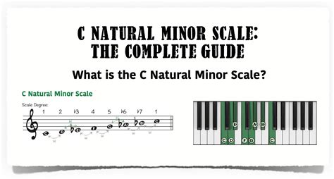c natural minor scale piano.